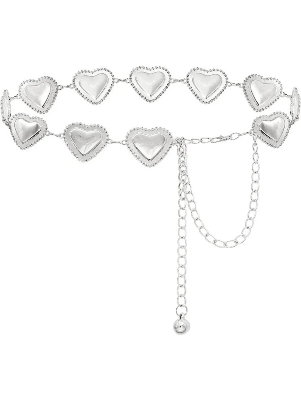 Stylish Metal Waist Chain Belt - Gold & Silver Chunky Accessory for Dresses
